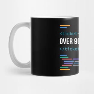 Developer Ticket Estimation Over 9000 Mug